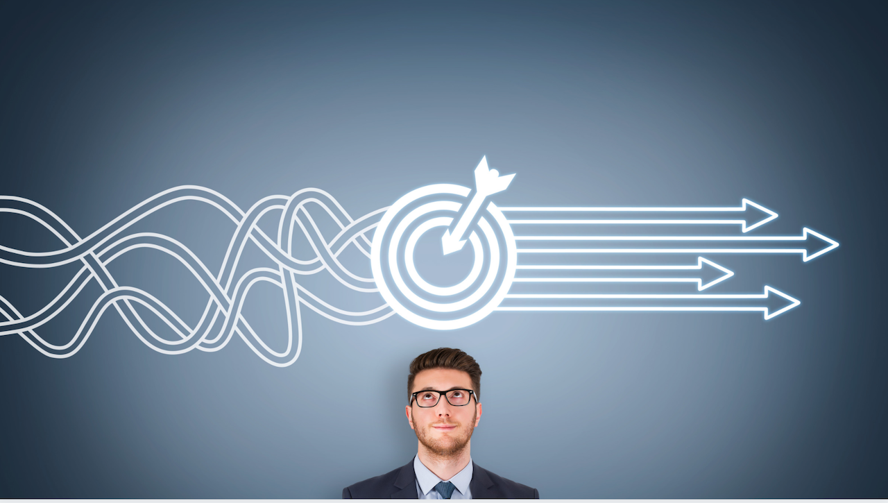 artistic goals above a head